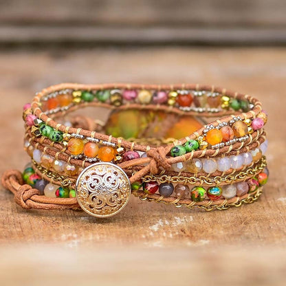 Amazonen Hand der Fatima Wickelarmband | Boho