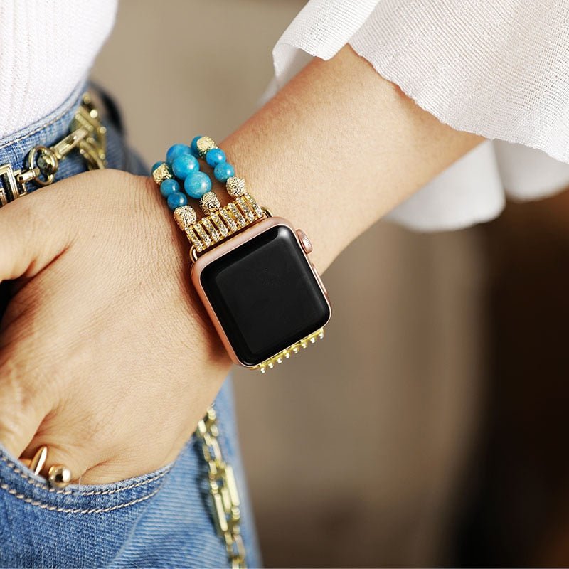 Apatit-Glanz Stretch Apple Watch Armband | Boho