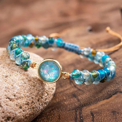 Aqua Essence – Opal & Quartz Armband | Boho