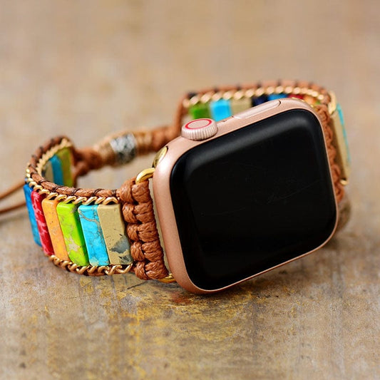 Khalee Samo Chakra Apple Watch Wickelarmband | Boho | 100% Handgemacht