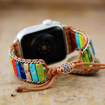 Khalee Samo Chakra Apple Watch Wickelarmband | Boho | 100% Handgemacht