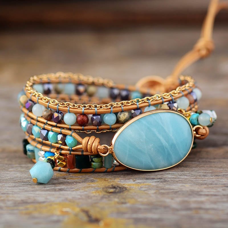 Boho Jewelry Leather Wrap Bracelet